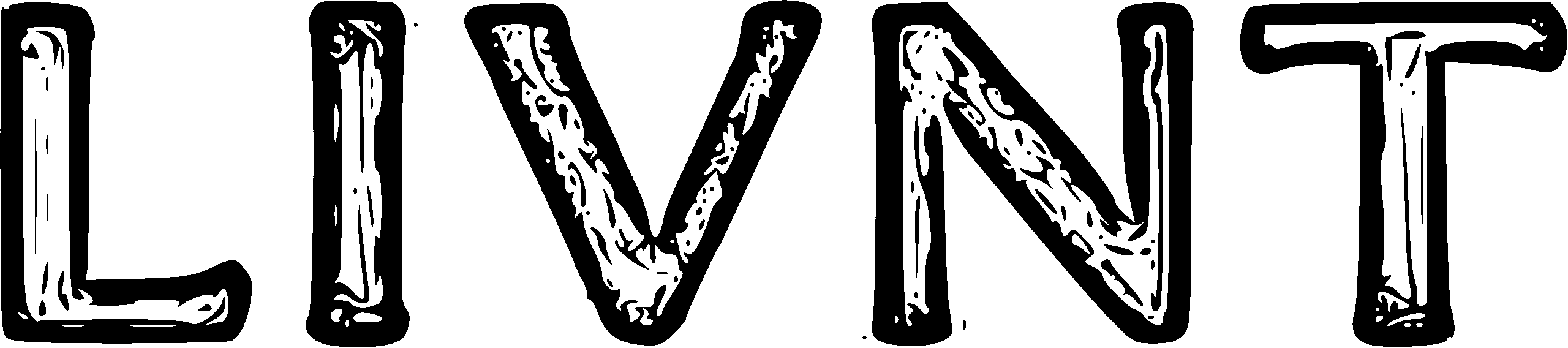 LIVNT classic brand wordmark logo in black vector style