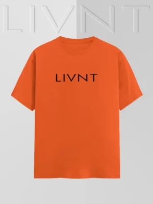 LIVNT Orange Logo T-Shirt – Front View