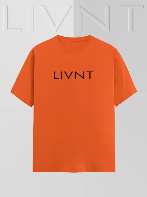 LIVNT Orange Logo T-Shirt – Front View