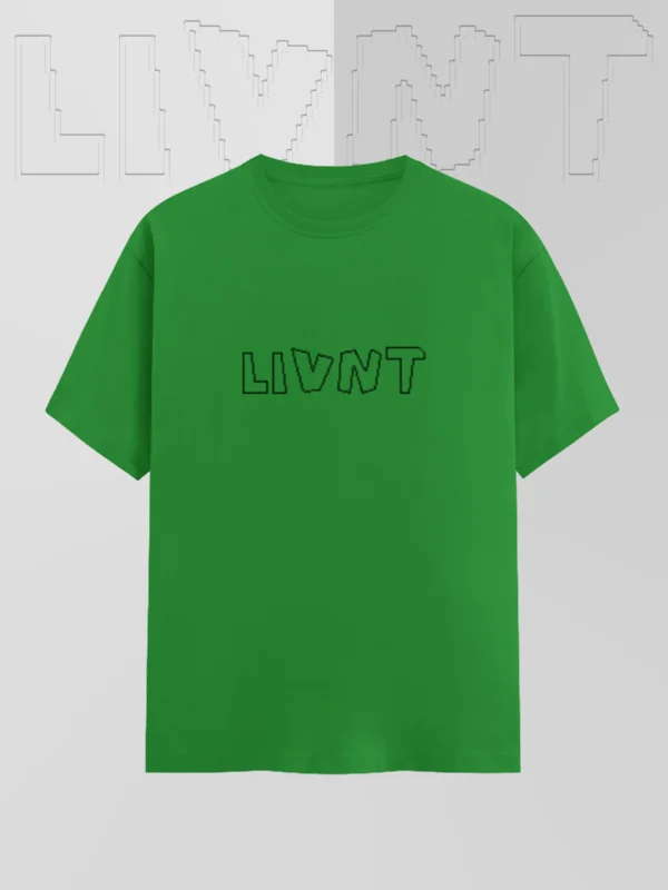 LIVNT Pixel Tee in Circuit Bloom – Green Unisex Streetwear T-Shirt