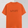 LIVNT Pixel Outline Tee in Neon Pulse – Bright Orange Oversized Tee